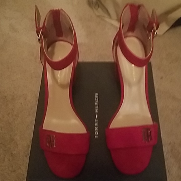tommy hilfiger red heels